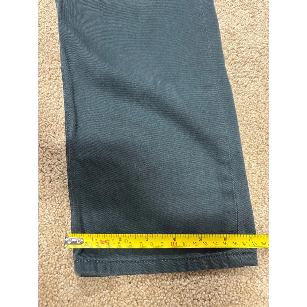 American Eagle Mom Jeans Ne(X)t Level Stretch Green Size‎ 12 X-Long Denim